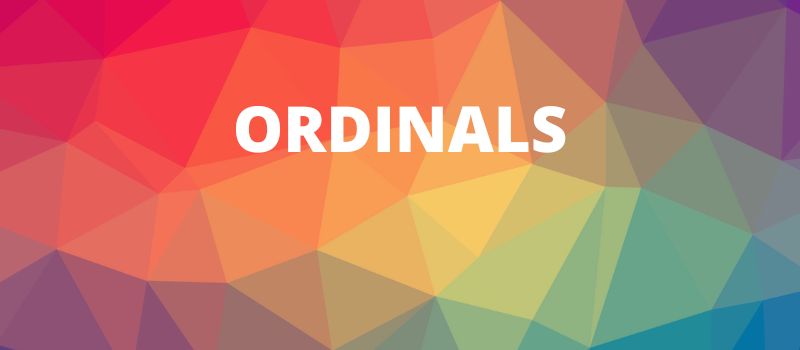 Ordinals