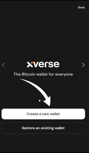 Create a new wallet